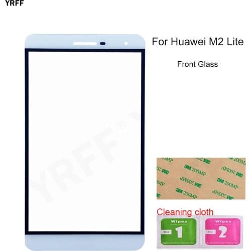 For Huawei M2 Lite Front Glass Panel (No Touch Screen) Outer Glass Cover 7.0'' M2 Lite Panel Assembly Parts