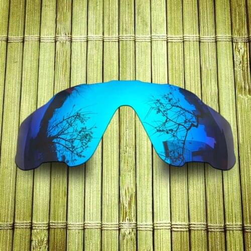 Polarized Replacement Lense For-Oakley Radar EV Path Sunglasses Frame True Color Mirrored Coating - Blue Options