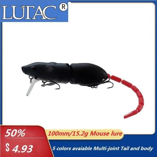 Minnow Mouse lure Rat lure 15.2g bass bait Hard plastic Fishing tackle Jointde swimbait