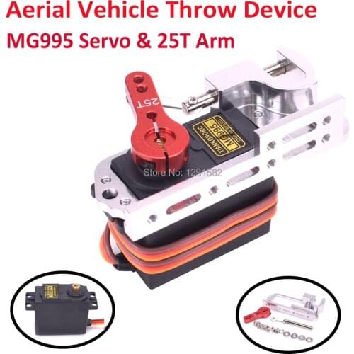Servo Parabolic Switch Device Aerial Vehicle Throw Device Tarot Dispenser With MG995 Servo Arm 25T For Remote Controller Car RC