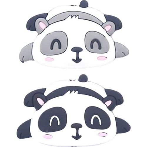 Cute Cartoon Bear Teether Beads Silicone Pacifier Baby Infant Teething Soother K1KC