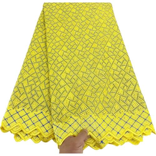 Dry Lace 100%Cotton Embroidery Lace For Wedding African Swiss Cotton Voile Lace 018 Free Shipping 5yards Lot