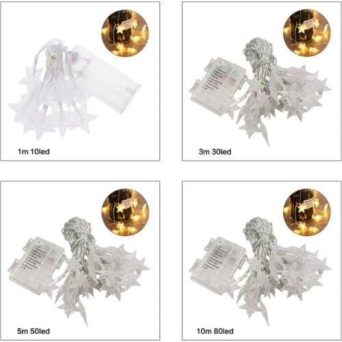 LED Twinkle Star Warm White String Lights with Battery Operated Indoor Outdoor Fairy for Kids Room Bedroom Wall