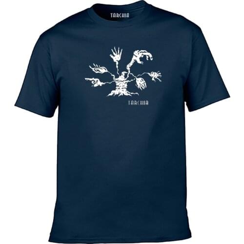 TARCHIA 2021 Cotton Hand Tree Slim Fit T shirt Homme Sleeve Top Spring Fashion Print Men Tees Tops Casual T Shirt Men New