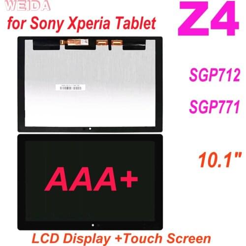 AAA+ 10.1" LCD For Sony Xperia Tablet Z4 SGP712 SGP771 LCD Display Touch Screen Digitizer Assembly for Sony Z4 LCD
