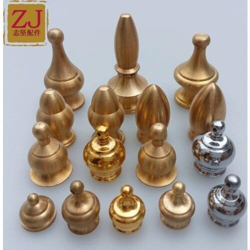 1pcs Pure brass M10 inner tooth flat top beautiful hanging plate magnesium smooth head nut decoration lamp fitting