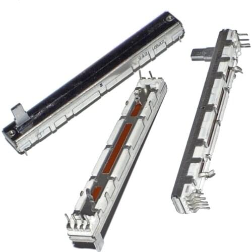 10pcs/lot New Dustproof Slide Push Single Joint Potentiometer B10K 75*10mm Free Shipping with Track Number 10001146