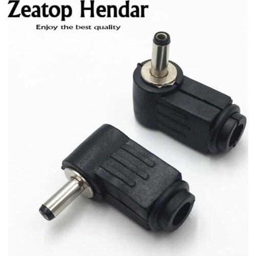 100Pcs 3.5mm x 1.3mm Male Plug Right Angle L Jack DC Power Tip Connector