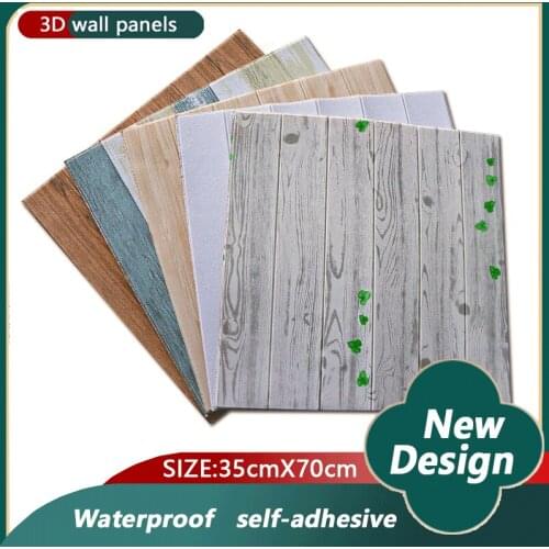 16Pcs 3D Wall Stickers Living Room TV Background Self-Adhesive Wallpaper Panel Waterproof Room Wallpaper Home Decoration