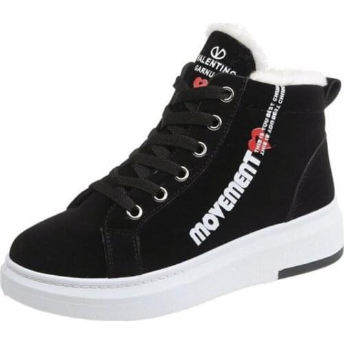 2020 Cotton Shoes Womens Boots Winter Plus Velvet Cotton Shoes Womens Thick-Soled Warm Snow Womens Cotton Boots botines mujer