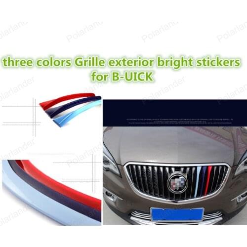 3D Styling Car Front Grille Trim Sport Strips Cover for Bu-ick/ R-egal/E-xcelle