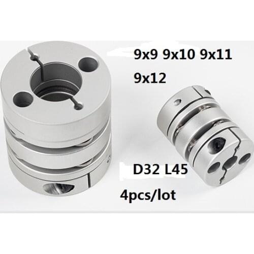 9x9 9x10 9x11 9x12 Double diaphragm Disc coupling coupler screw rod servo motor encoder shaft coupling D32 L45