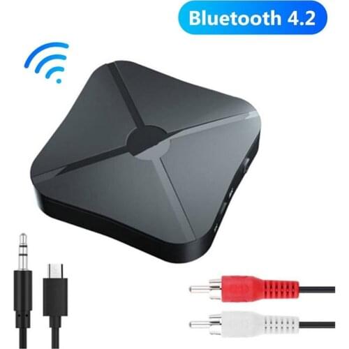 KN319 KN321 2 IN 1 Bluetooth 5.0 4.2 Audio Receiver Transmitter Music Stereo Wireless Adapter With RCA 3.5MM AUX Jack For Car