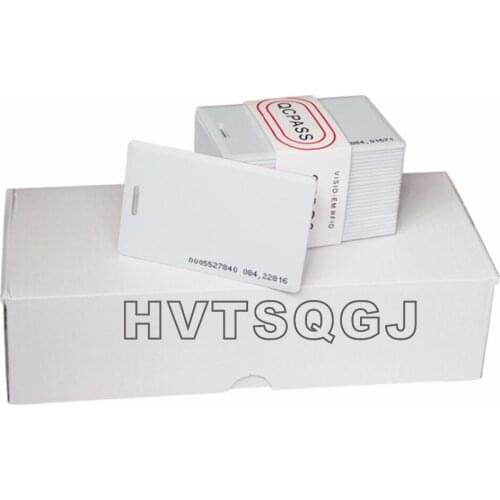 Free Shipping!100pcs/lot,High Quality EM ID Thick Blank CARD Write and read Card EM4100 reaction ID card 125KHZ RFID Card
