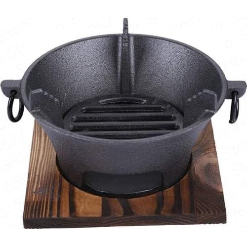 Cast iron stove, pig iron, charcoal oven, thickened barbecue iron stove, charcoal oven, healthy casting thickened design