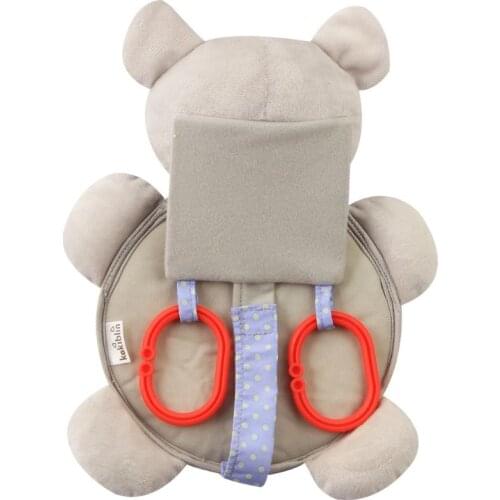 Baby Safety Seat Rear Mirror Car Interior Rearview Mirrors Infants Kids Plush Cartoon Toy