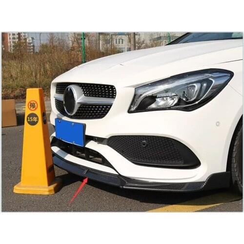 For Mercedes Benz CLA200/CLA250/CLA45AMG W117 2017-2018 Carbon Fiber StylingABS Plastic Front Bumper Lip Cover Trim Front shovel