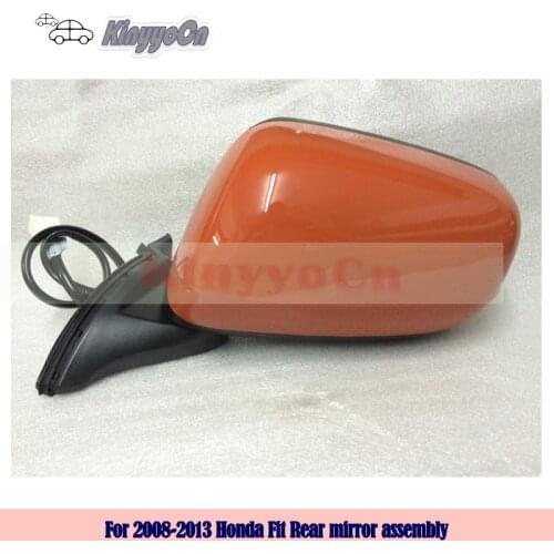 Kinyyocn For Honda Fit 2008 09 10 11 12 2013 External mirror Rearview Mirror Rear view mirror outer side mirror Assembly