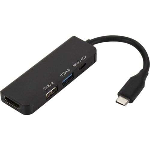 HUB Tpye-C to Micro USB 3.0 2.0 HDMI Thunderbolt 4 Port Splitter Adapter Compatible for MacBook Pro Samsung Galaxy