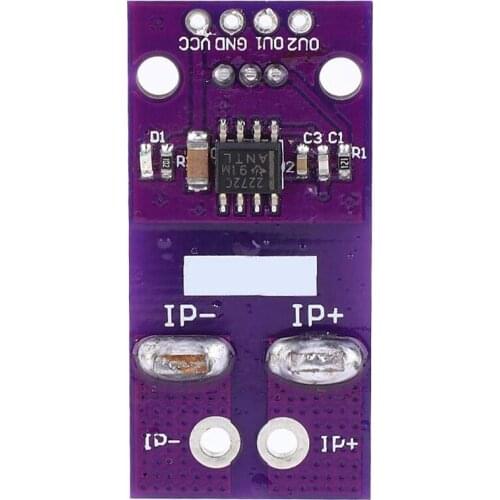 Linear Current Sensor Module, Analog Signal Output for Arduino Hall Effect Based, 50A AC/DC Current Sensor Compatible
