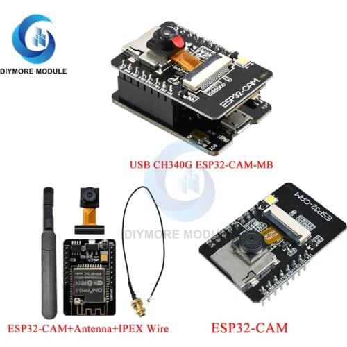 Micro USB CH340G ESP32-CAM-MB/ESP32-CAM OV2640 Camera Module with Antenna WIFI Bluetooth Board For IOT/Smart Home Device System
