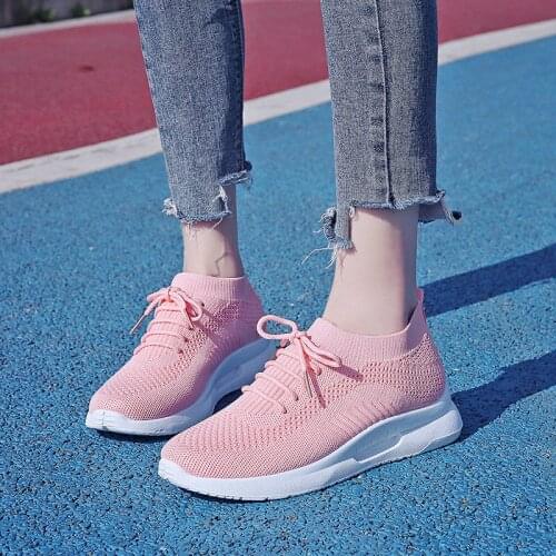 Fashionable Breathable Sneakers Comfortable And Lightweight Flying Woven Sneakers Women 2021 Summer New Style