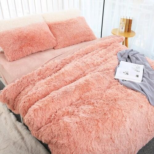 Soft Flannel Throw Blanket Winter Warm Long Shaggy Plush Blanket For Bedroom Home Decoration Luxury Fuzzy Sofa Bed Throw Blanket