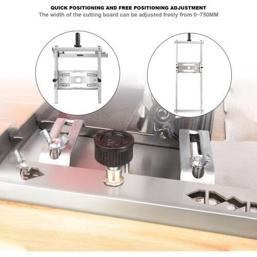 Stainless Steel Circular Saw Guide Rail Adjustable Size Cutting Guide Circular Saw Positioner Woodworking Cutting Accessories