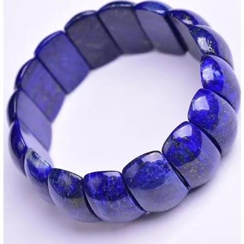 Wholesale Dark Blue Natural Lapis Lazuli Stone Bracelet Energy Crystal Hand Row For Women Men Gift Wrist Crystal Fashion Jewelry