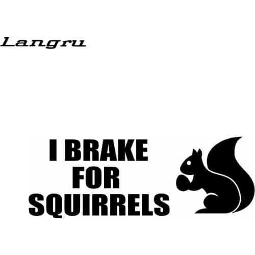 Personalized Eu Travo Para Esquilos Vinyl Decalques Adesivos de Carro Estilo Do Carro Motocicleta Styling Jdm