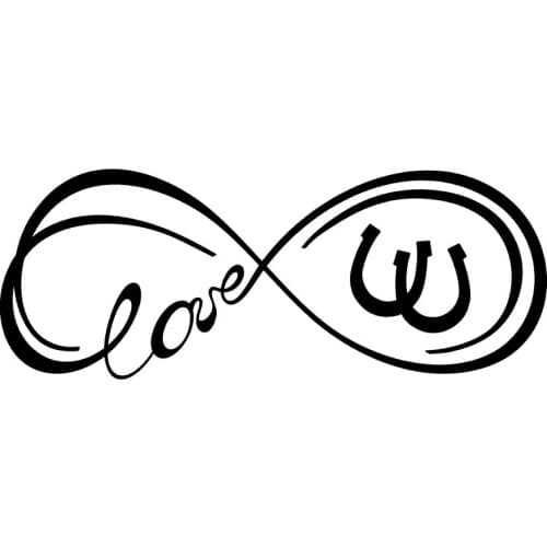 S51582 Various Sizes/Colors Car Stickers Vinyl Decal Infinity Horseshoe Motorcycle Decorative Accessories