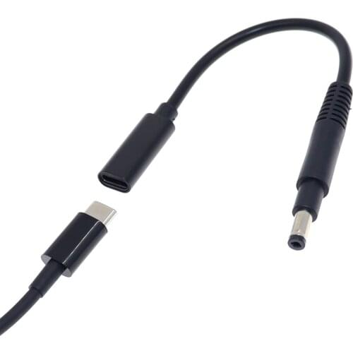 USB Type C Female to 4.8*1.7mm Charger Laptop Power Adapter Connector USB-C Converter for Hp Compaq 500 510 520 530 540 550 620