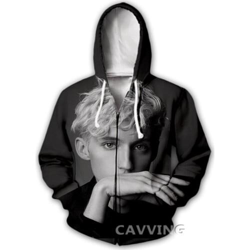 CAVVING 3D Print Troye Sivan Zipper Hoodies Zip Up Hooded Sweatshirt Harajuku Hoodie Sweatshirt for Men/women 02