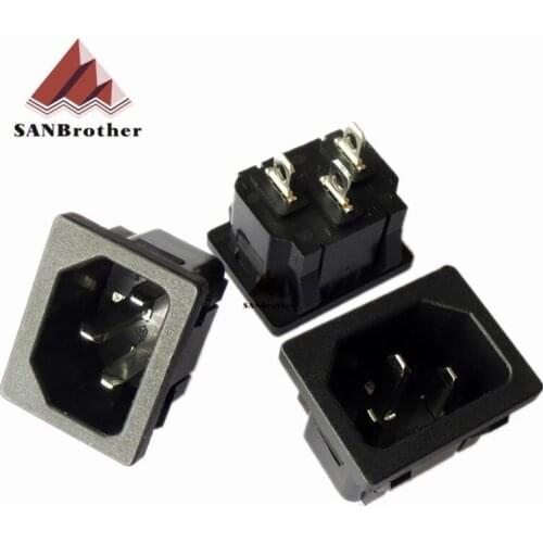 3D AC Three 3 Pin Socket Embedded Insert Kettle Socket AC Power Socket 10A 250V Tripod AC05 Newest