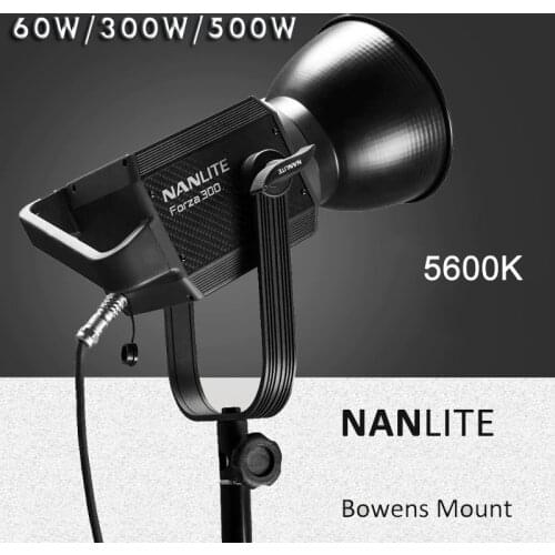 Nanlite Nanguang 60W 300W Photography lighting Outdoor 5600K LED Monolight COB Light Bowens Mount Camera Studio light