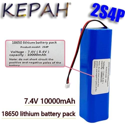 VICTPOWER 7.4V 8.4V 10.0Ah 2S4P Rechargeable 18650 lithium ion battery pack for ebike 1PCS 7.4V10000mAh