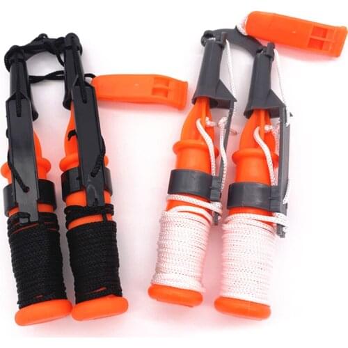 Winter Life-saving Hammer Snowy Glacier Ice Cone Pick Lightweight Outdoor Dual Handheld Spikes with Whistle Fishing Accessories