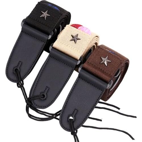 Guitar Accessories Portable Comfortable Classic Guitar Strap Adjustable Shoulder Strap For Electric Guitars Durable