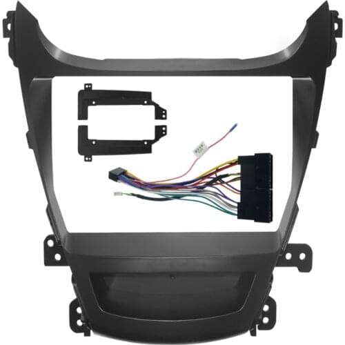 Ouchuangbo Car Radio Frame for Hyundai Elantra 2014-2016 CD DVD Audio Panel Dash Kit Stereo Bezel Face Surround Frame