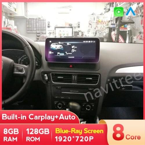 NAVITREE Android 10 Car Head Unit GPS For Audi Q5 2009-2016 Google map SWC BT WIFI Multimedia Player Radio GPS Navigation Stereo