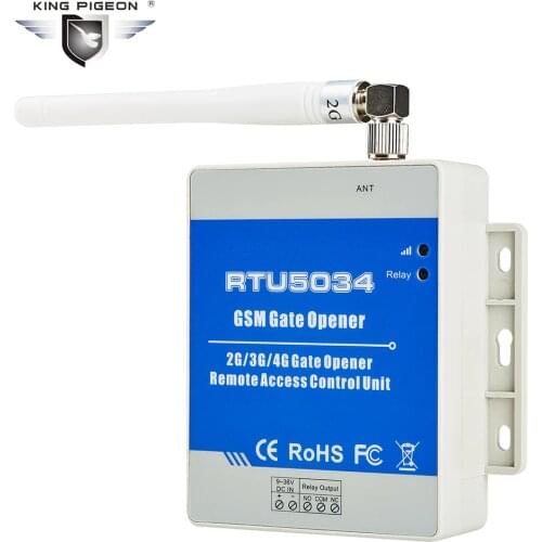 Wireless GSM Gate Opener Garage Door Remote controller by free Call Relay Switch unit supports 200 Users RTU5034 Wholesale