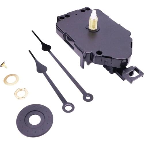 Mute Sweep Quartz Wall Clock Movement Battery Powered Repair Parts with 2 Long Hands