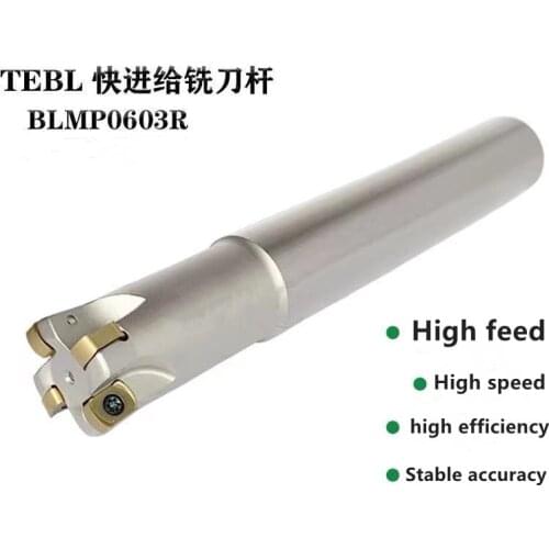 BLMP 16mm 20mm 25mm 32mm open roughing fast feed milling cutter bar stainless steel titanium alloy insert BLMP0603R CNC toolTEBL