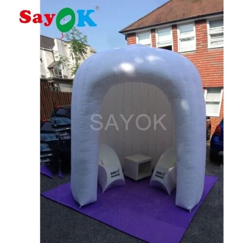 2x2.4m Durable Inflatable Dome Tent Inflatable lounge Office Meeting Room Trade Show Igloo Canopy Tent for Party Wedding Event