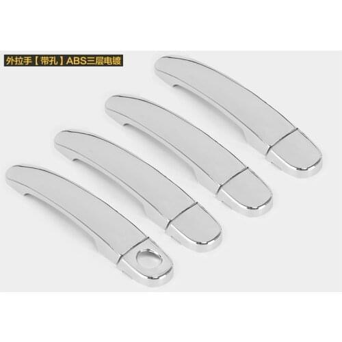 For Vw Polo Mk4 2002-2008 9n 9n3 Chrome Handle Cover Trim Set Volkswagen 2005 2006 2007 Gti Car Accessories Stickers Car Styling