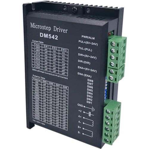 Stepper motor driver cintroller DM542 microstep motor brushless DC motor shell for 42 57 stepper motor Nema17 Nema23