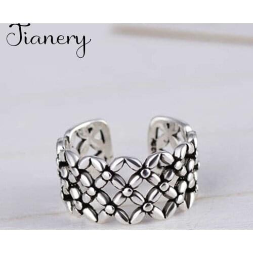 Hot Sale Bohemian New Charming Hollow Rings For Women Fashion Open Finger Rings Female Boho Jewelry 2021