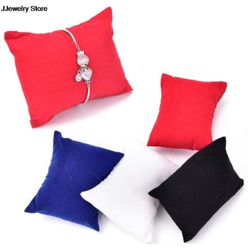 Hot 5pcs 8x9cm Jewelry Bracelet Bangle Pillow Display Holder Watch Holder Display Pillows Bracelet Pillow Cushion