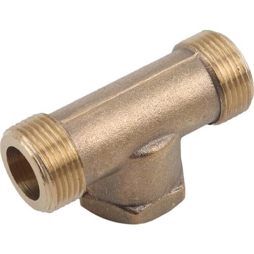 Brass Barb Pipe Fitting Way T Y Straight Elbow Hose BarbCopper Barbed Connector Joint Coupler Adapter