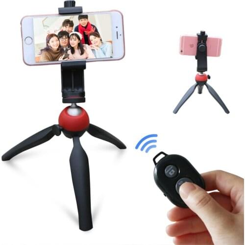 Mini Tripod with Holder Mount /Selfie Portable Camera Tabletop Travel Tripod for iPhone 7 Plus Sony Samsung Mobile Phone